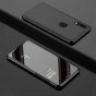 Чехол-книжка MyPads для Samsung Galaxy S10+ Plus SM-G975F с дизайном Clear View Cover с полупрозрачной пластиковой крышкой с зеркальной поверхностью черный