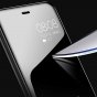 Чехол-книжка MyPads для Samsung Galaxy S10+ Plus SM-G975F с дизайном Clear View Cover с полупрозрачной пластиковой крышкой с зеркальной поверхностью черный