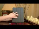 Фирменный умный чехол самый тонкий в мире для планшета iPad Pro 12.9" 2017 / iPad Pro 12.9 2015 "Il Sottile" черный кожаный