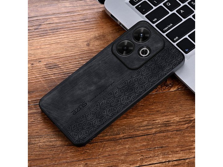 Защитный кожаный чехол MyPads для Redmi 13 4G / Xiaomi Redmi Note 13R / Poco M6 4G (Редми 13 4G / Редми Нот 13..