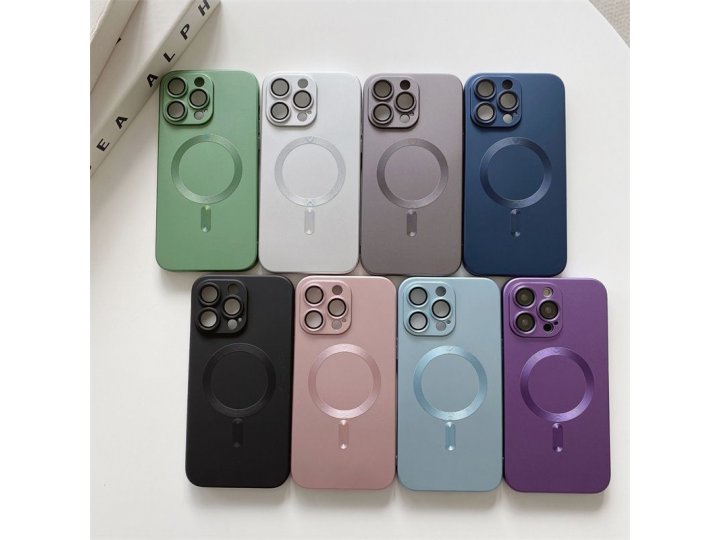 Magsafe Магнитный чехол MyPads для iPhone 14 Plus с стеклом для объектива камеры..