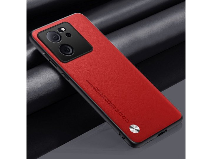Жесткий чехол MyPads для Xiaomi 13T Pro (Красный)..