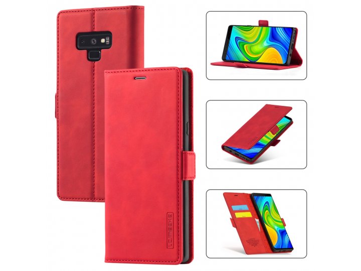 Кожаный книжка чехол LCIMEEKE / MyPads для Samsung Galaxy Note 9 (Самсунг Галакси Ноте 9) с магнитной застежко..