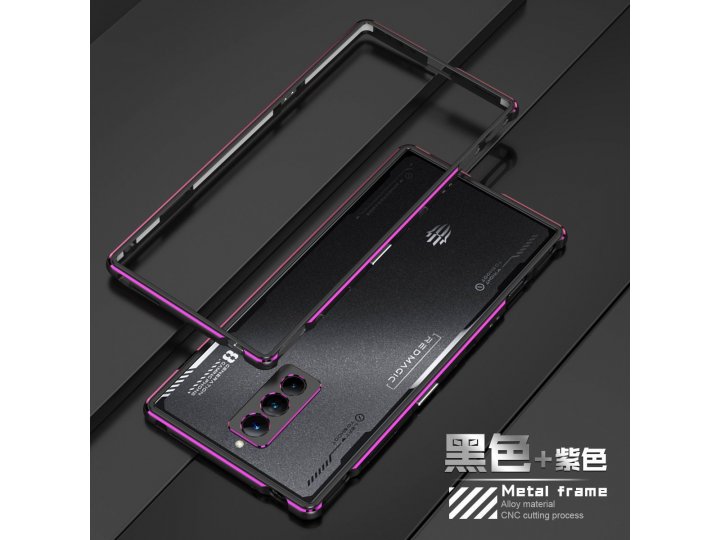 Защитный чехол MyPads для Nubia Red Magic 8 Pro с металлическим каркасом и винтовым замком (охлаждающий)..