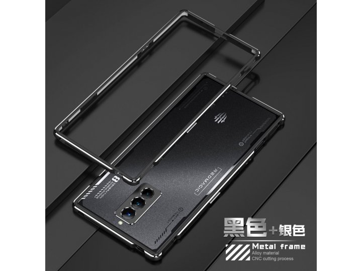 Защитный чехол MyPads для Nubia Red Magic 8 Pro с металлическим каркасом и винтовым замком..