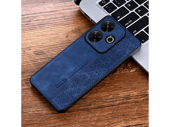 Защитный кожаный чехол MyPads для Redmi 13 4G / Xiaomi Redmi Note 13R / Poco M6 4G (Редми 13 4G / Редми Нот 13..