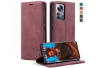 Кожаный чехол MyPads для Xiaomi Mi 12 Pro с визитницей