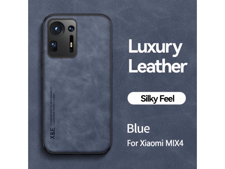 Кожаный чехол MyPads для Xiaomi Mix 4 (Сяоми / Ксиаоми Микс 4) с защитой камеры и магнитным авто-держателем, п..
