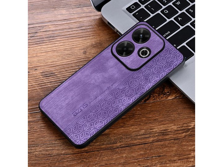 Защитный кожаный чехол MyPads для Redmi 13 4G / Xiaomi Redmi Note 13R / Poco M6 4G (Редми 13 4G / Редми Нот 13..