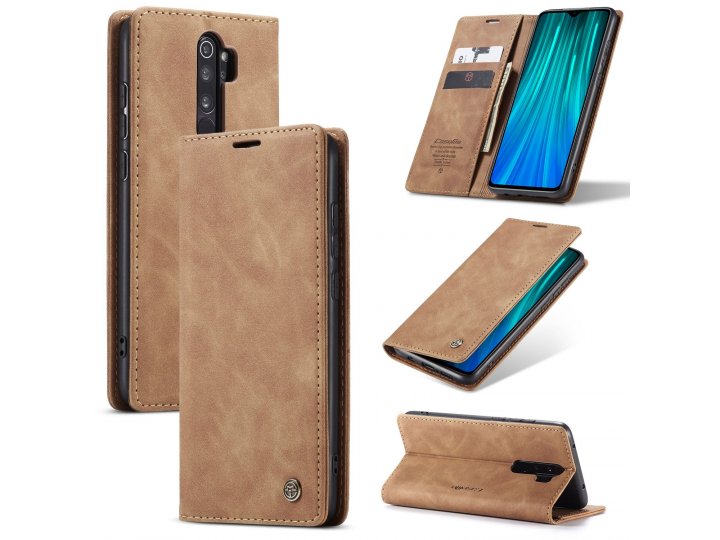 Кожаный чехол MyPads для Xiaomi Redmi Note 8 Pro с визитницей..