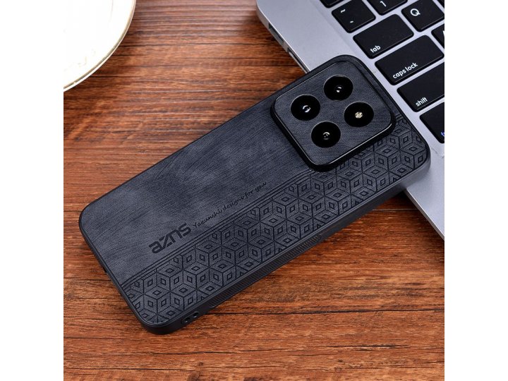 Защитный кожаный чехол MyPads для Xiaomi 14 Pro (Сяоми 14 Про, Ксиаоми 14 Про) стильный и прочный..