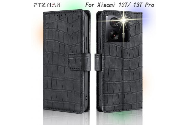 Чехол-книжка MyPads для Xiaomi 13T/13T Pro, черный