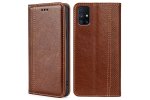 Чехол-книжка MyPads для Samsung Galaxy M51 / Самсунг М51,коричневый