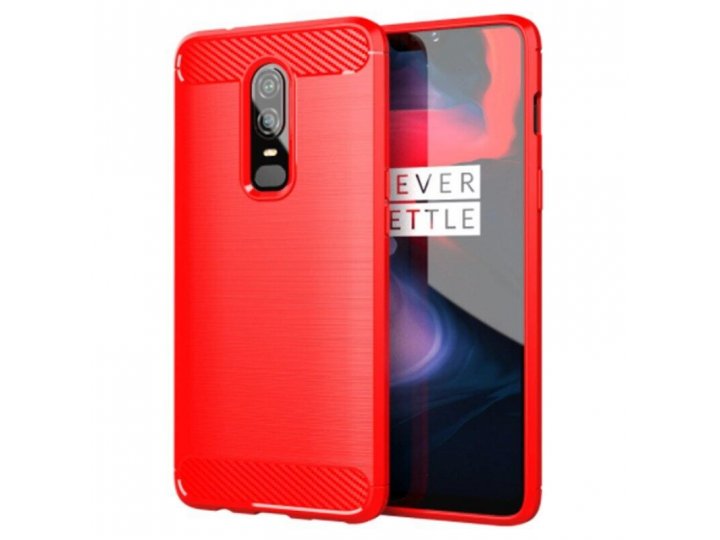 Защитный чехол MyPads для OnePlus 6 с углеродным узором, силиконовый и мягкий..