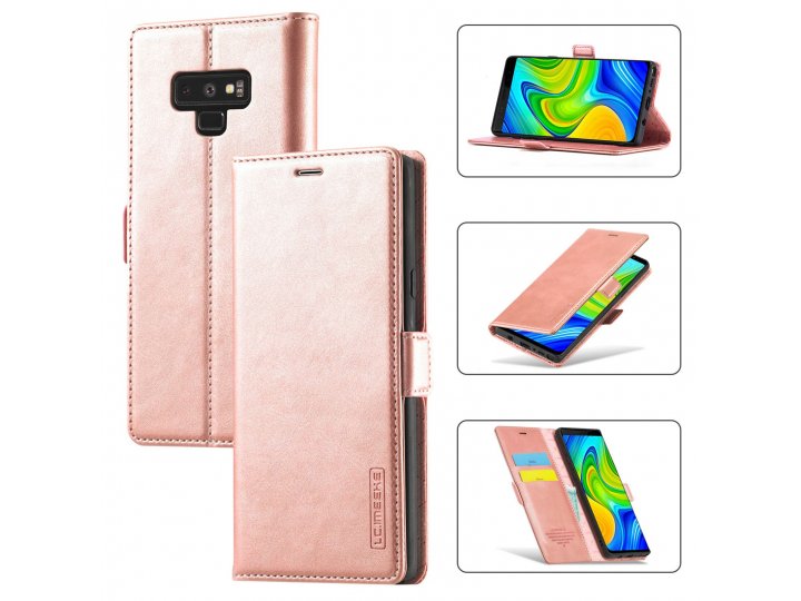 Кожаный книжка чехол LCIMEEKE / MyPads для Samsung Galaxy Note 9 (Самсунг Галакси Ноте 9) с магнитной застежко..