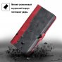 Чехол-книжка MyPads для
 Infinix Smart 6 Plus / Инфиникс Смарт 6 Плюс,смешать два цвета (черный + красный)