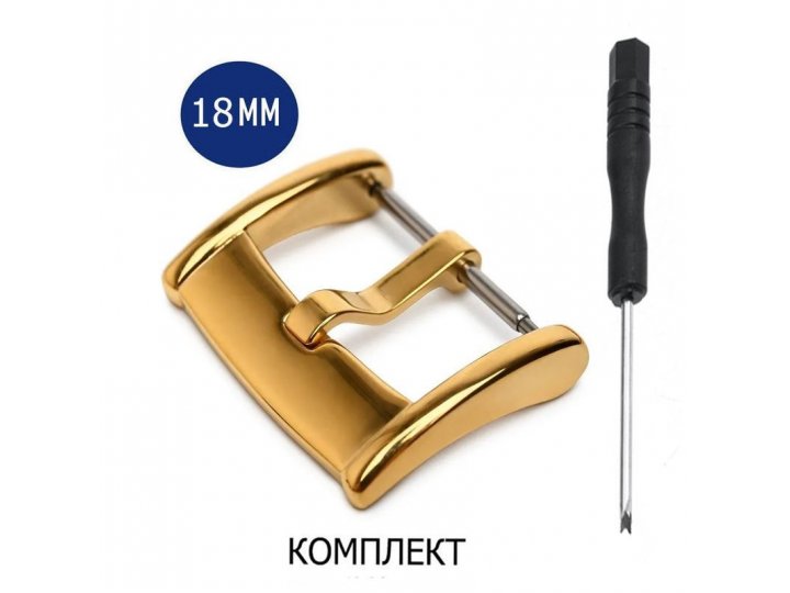 Золотая пряжка 4-GL18мм MyPads для ремешка..
