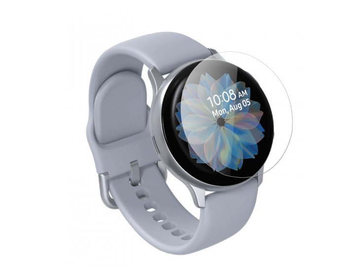 Фирменная оригинальная защитная пленка для смарт-часов Samsung Galaxy Watch Active2 44 мм SM-R820 глянцевая..