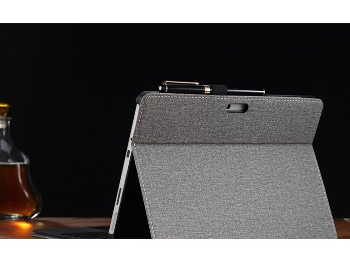 Фирменный оригинальный чехол-клатч для Microsoft Surface Pro 7/ Surface 7+ Plus (2021) с отделением под клавиа..