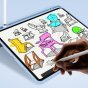 Чехол-обложка MyPads iL Sottile для iPad Air 4 (2020) 10.9 / Air 5 (2022) 10.9 (MM9 / MME) ультратонкий, трансформируется в подставку, автоблокировка экрана пластиковый голубой