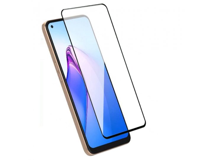 3D/5D защитное изогнутое стекло MyPads 5D Forti Glass для OPPO Reno 8T 4G с закругленными изогнутыми краями ко..