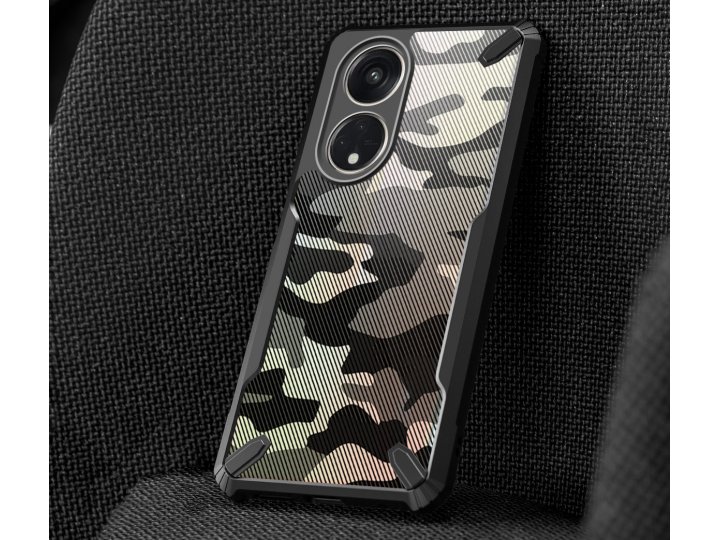 Задняя чехол панель-крышка-накладка MyPads «Camuffamento» для OPPO Reno 8T 4G из качественного силикона с диза..