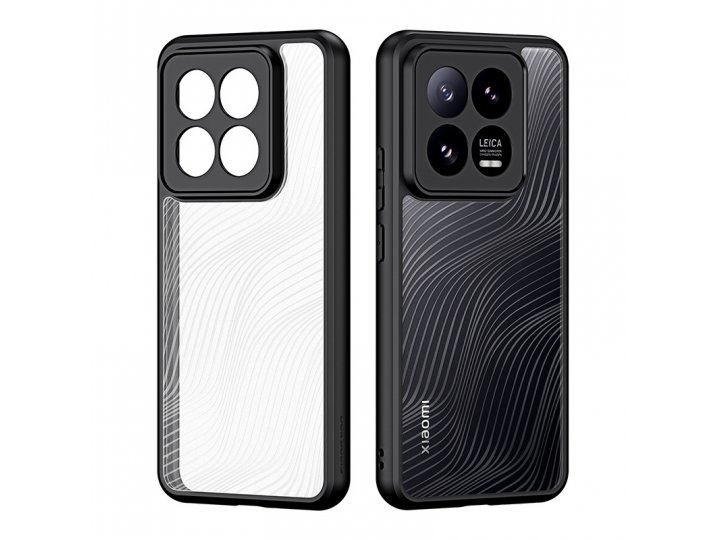 Задняя панель-чехол-накладка MyPads «Labbri» для Xiaomi 14 Pro из качественного силикона c прозрачной пластико..