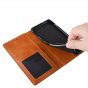 Премиальный элитный чехол-книжка MyPads «Caso retrò» для Xiaomi Redmi Note 13 4G из качественной импортной кожи с мульти-подставкой и визитницей «Ретро» коричневый