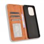 Премиальный элитный чехол-книжка MyPads «Caso retrò» для Xiaomi Redmi Note 13 4G из качественной импортной кожи с мульти-подставкой и визитницей «Ретро» коричневый