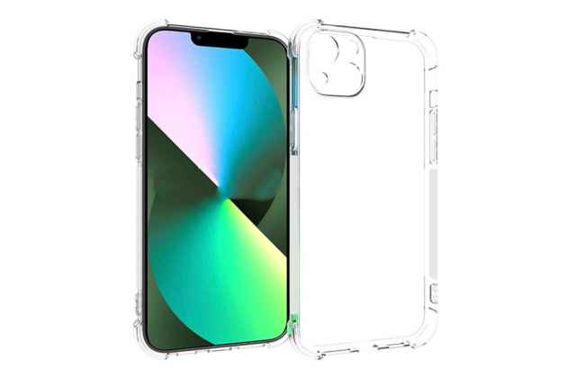 Чехол задняя-панель-накладка-бампер MyPads Tocco для iPhone 14 Plus с усиленной защитой углов противоударный прозрачный